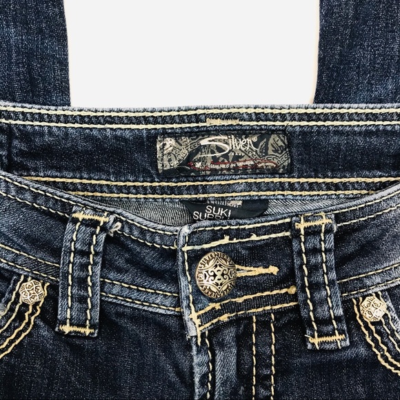 Silver Suki Surplus Bootcut dark wash jeans Sz 28 - Picture 3 of 7